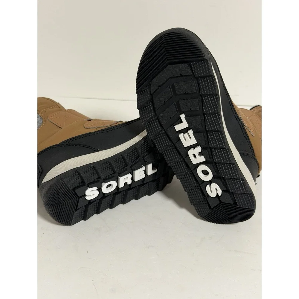 Sorel Kids Whitney II Strap waterproof boots, Brown & Black, Children's Size 9